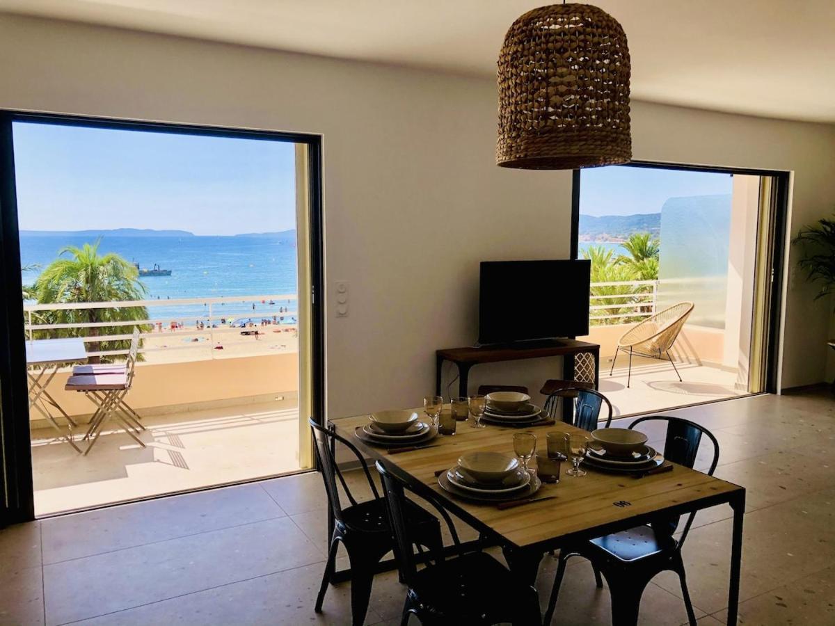 Appartement T3 Lumineux Traversant Totalement Neuf En Face De La Plage Front De Mer Vue Sur Les Iles Vue Mer Panoramique Assuree Residence De La Plage Centre Ville Du Lavandou 3Eme Etage Avec Ascenseur Appartement T3 Le Lavandou Exteriör bild